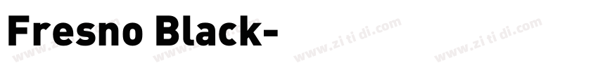 Fresno Black字体转换